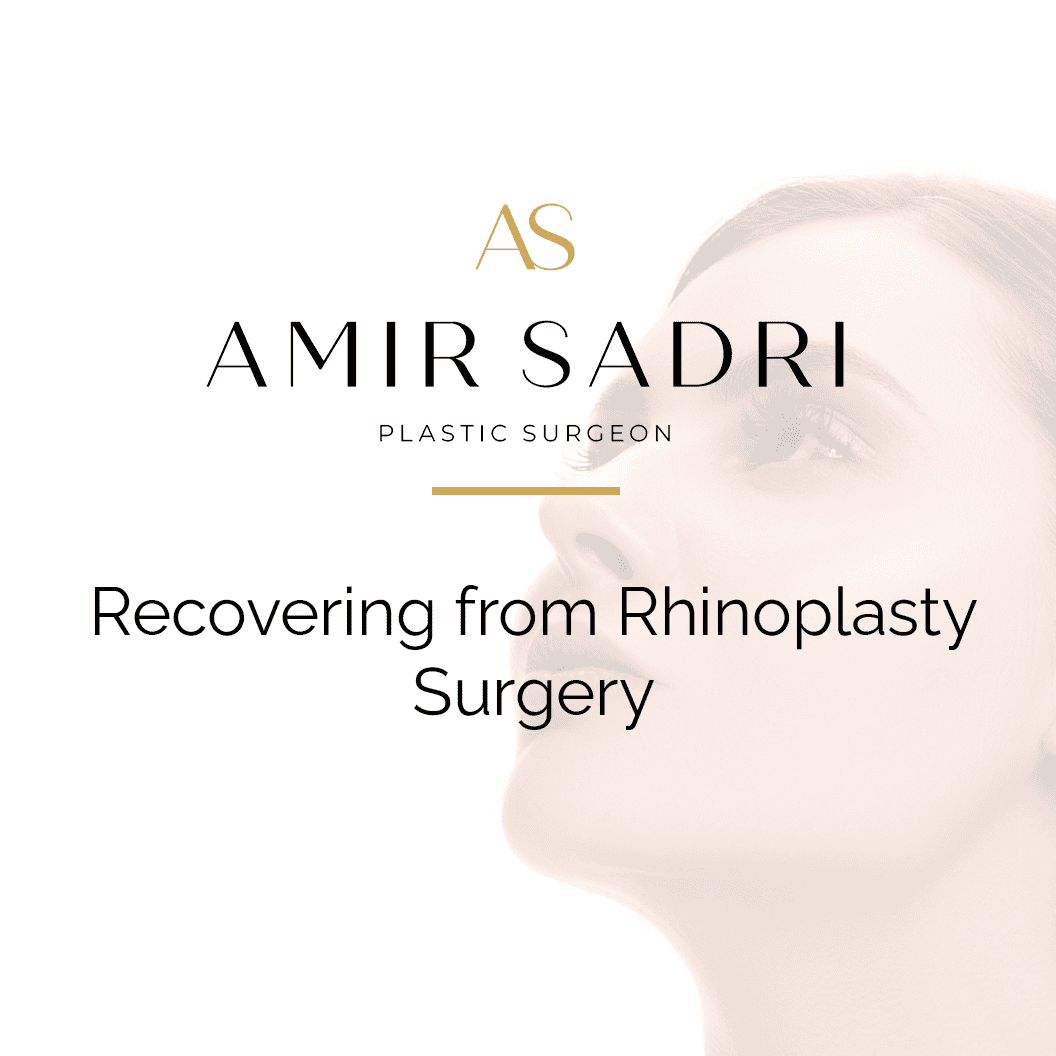 Recovering from Rhinoplasty