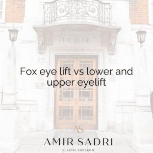 Fox eye lift vs lower and upper eyelift