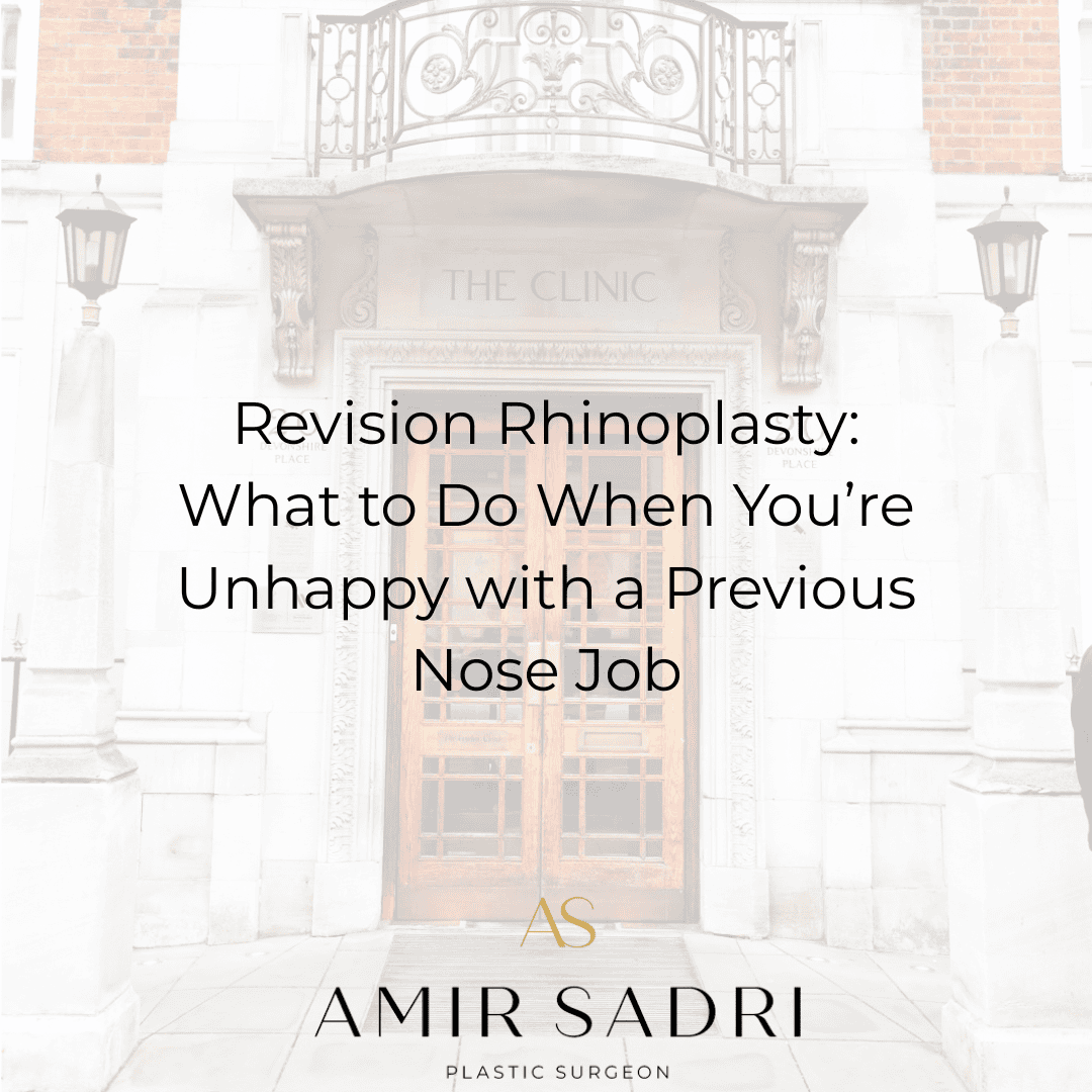 Revision Rhinoplasty: What to Do When You’re Unhappy with a Previous Nose Job