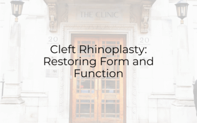 Cleft Rhinoplasty: Restoring Form and Function